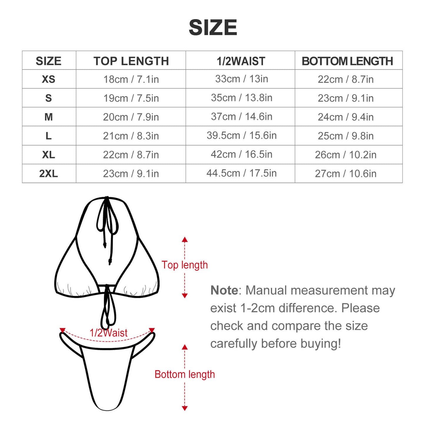 2-Piece Thong Triangle Bikini Set