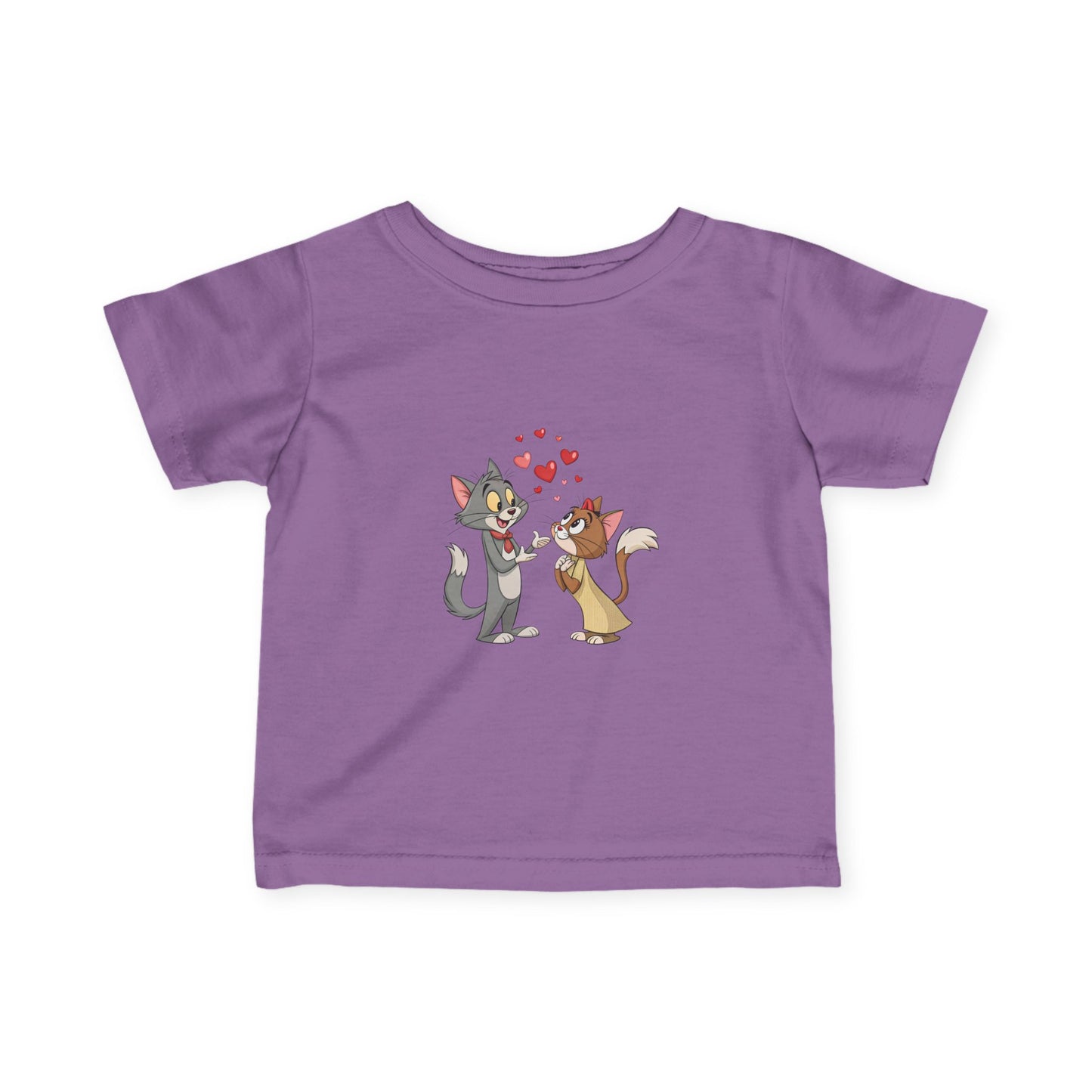 Infant Tee — Cute Cartoon Cats in Love Kids Shirt