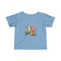 Infant Tee — Cute Pair of Parrots Baby Shirt (Hearts & Love)