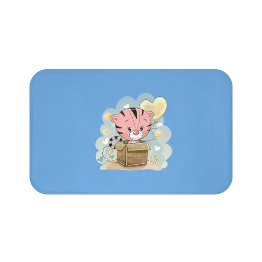 Cute Tiger Bath Mat  Kid's Bathroom Decor, Nursery Mat