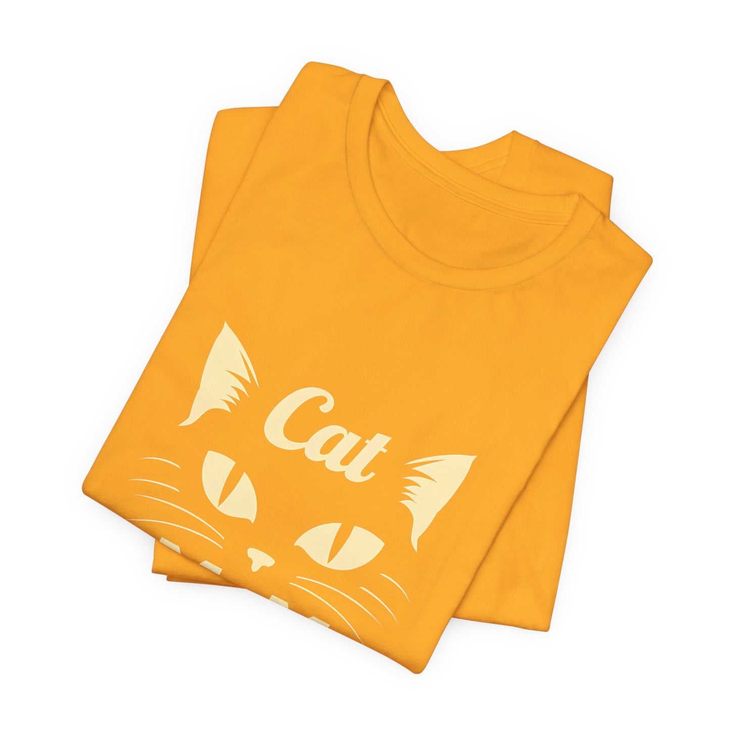 Cat Mom T-Shirt — Cute Cat Face Graphic Tee for Cat Lovers