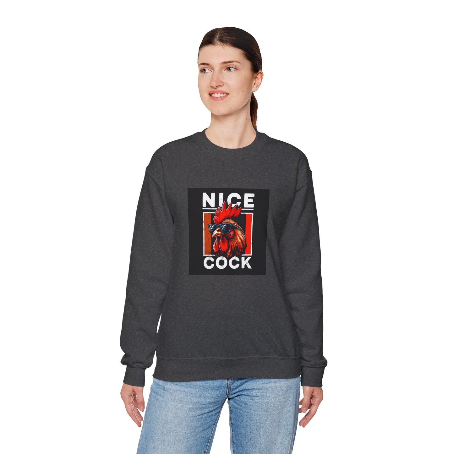 Nice Cock Rooster Crewneck Sweatshirt