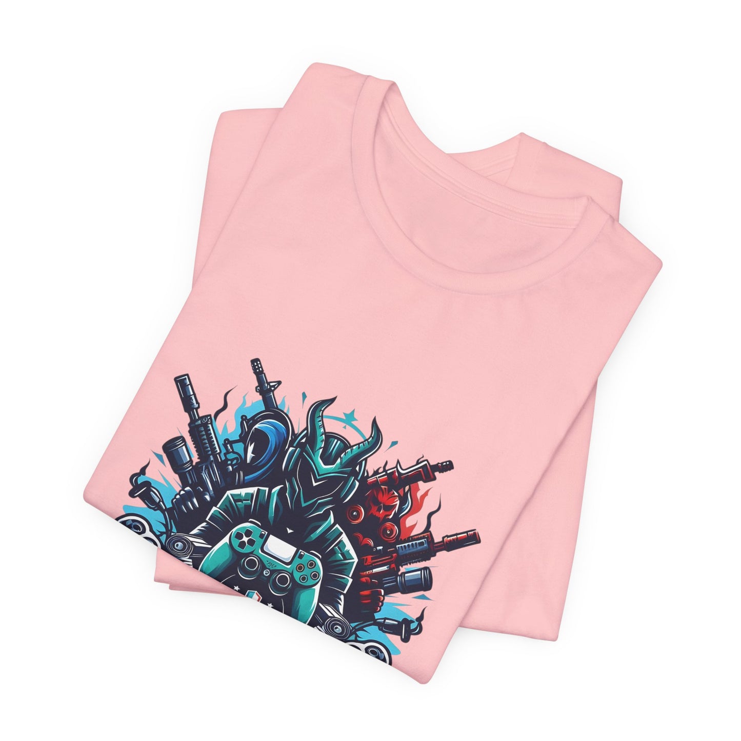 Gaming Controller Emblem Tee — Esports Gamer Graphic T-Shirt