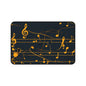Music Notes Desk Mat – Golden Sheet Music Mouse Pad