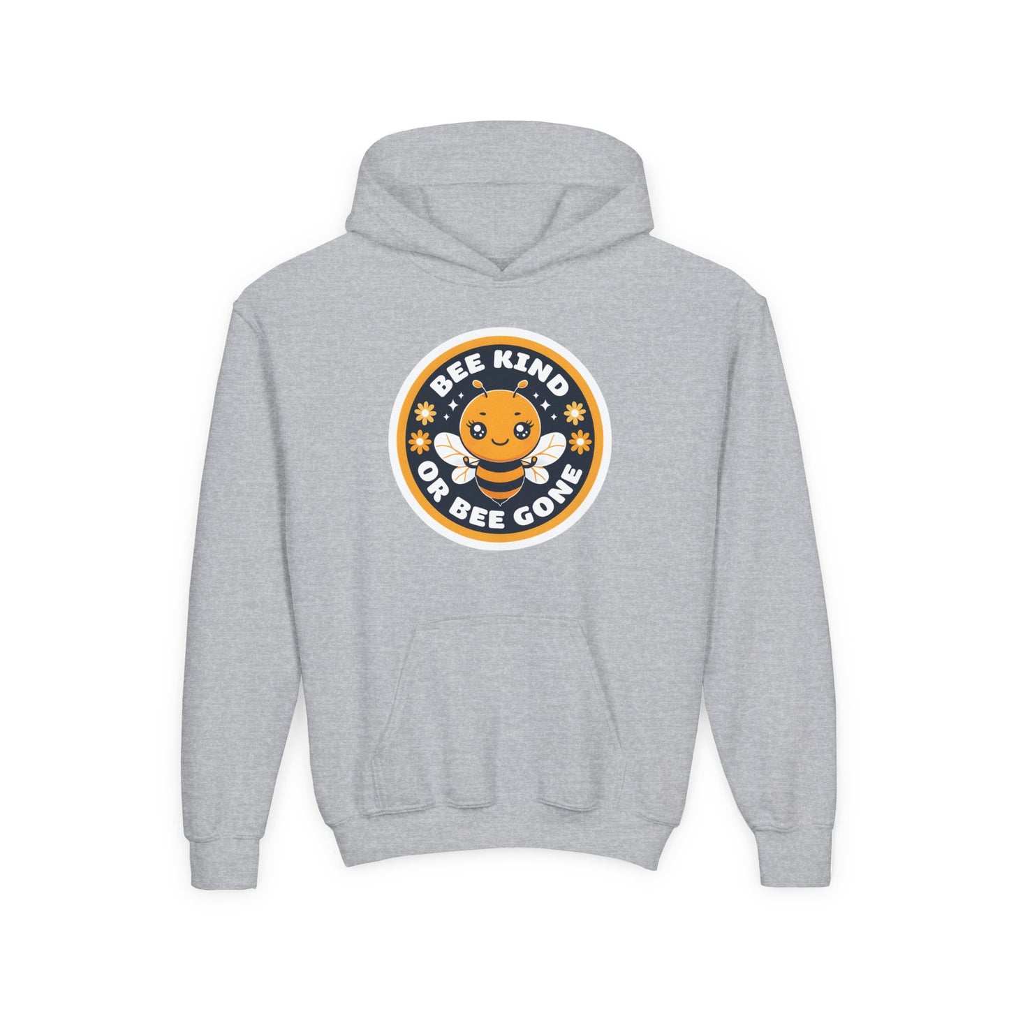Bee Kind Badge hoodie | Youth Hoodie, Cute Bee Graphic