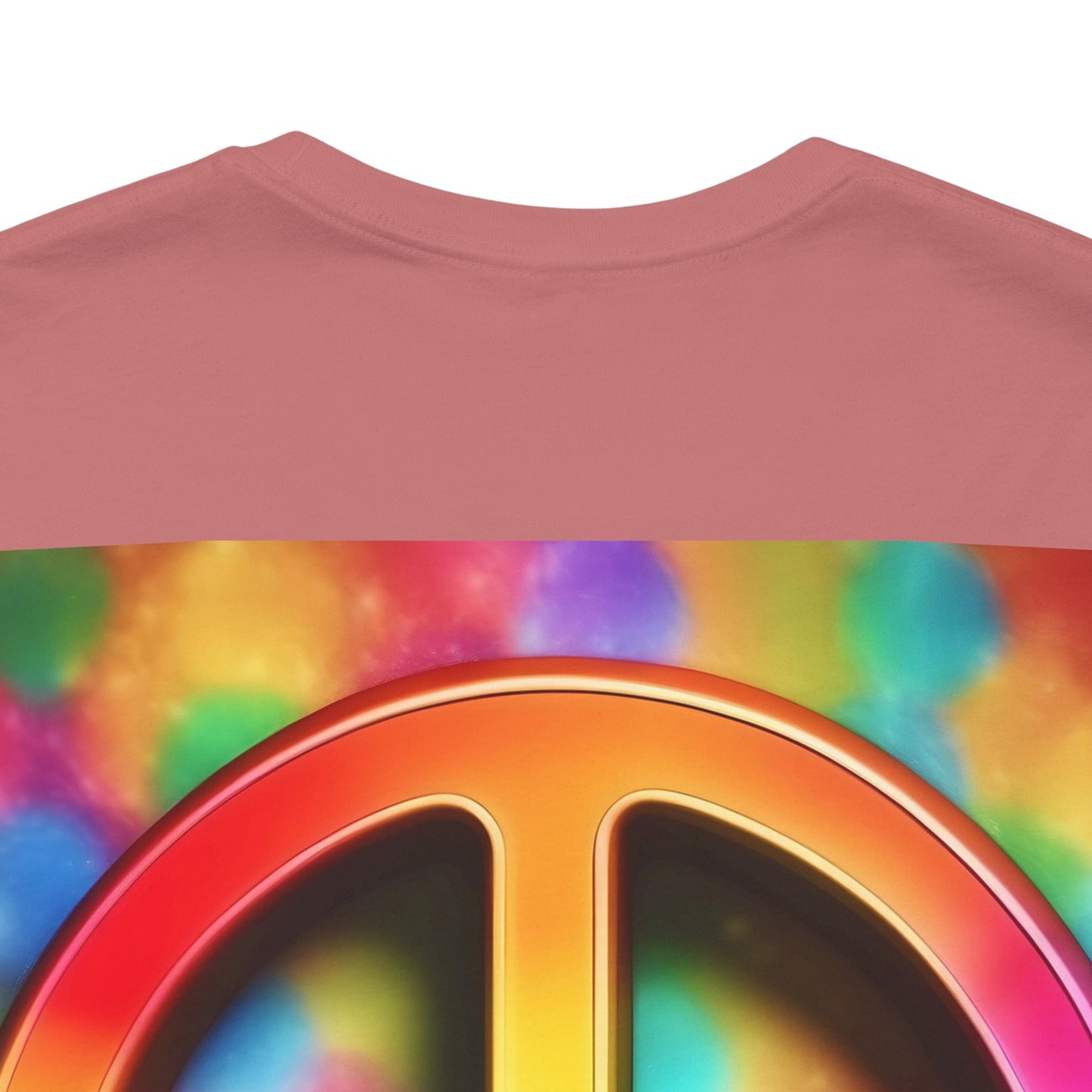 Peace Sign Tie-Dye Tee — Rainbow Hippie Peace Symbol T-Shirt