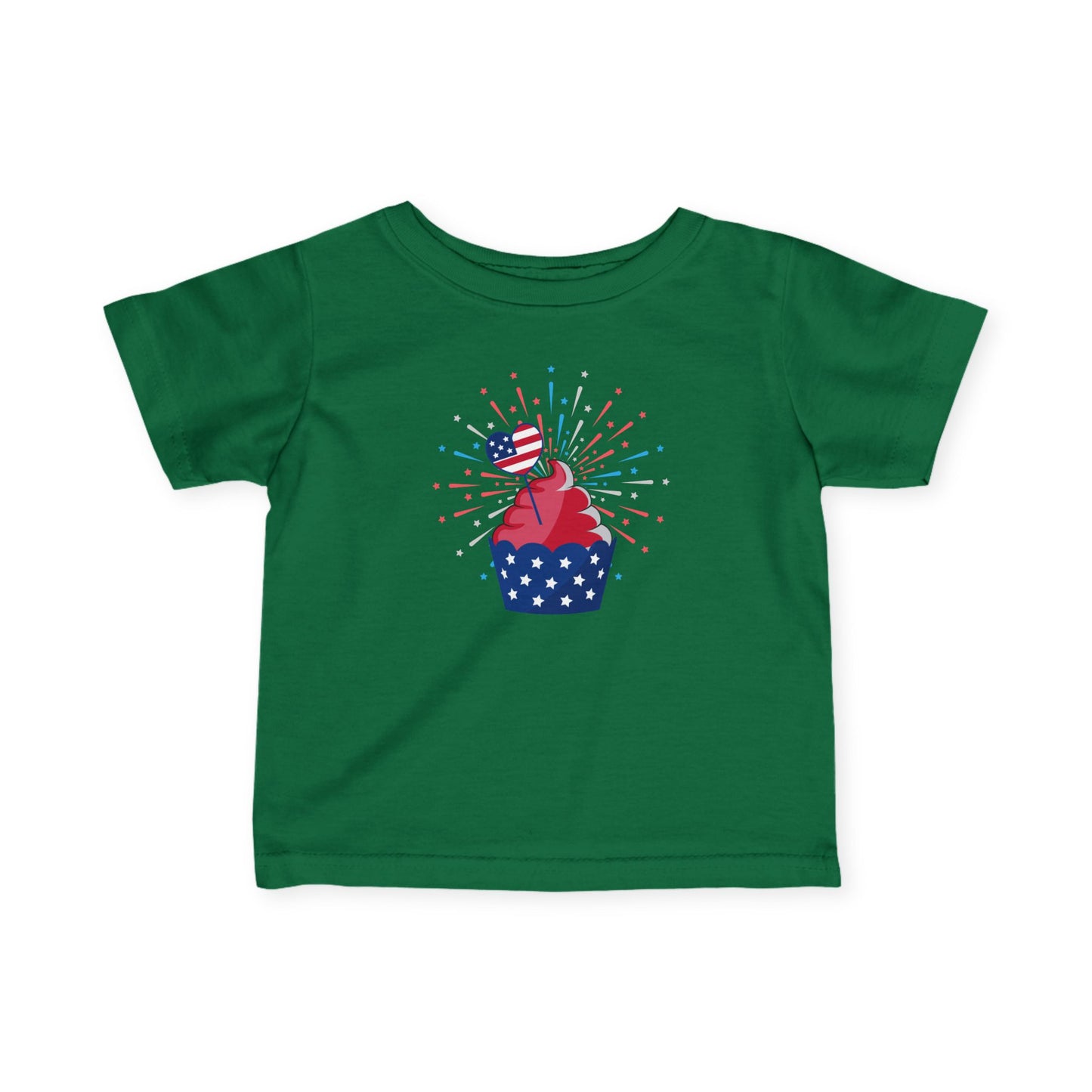 Patriotic Infant Tee with Cupcake Design, Baby Independence Day Outfit, 4th of July Celebration Shirt, Cute Toddler Tee, Summer Party [...]