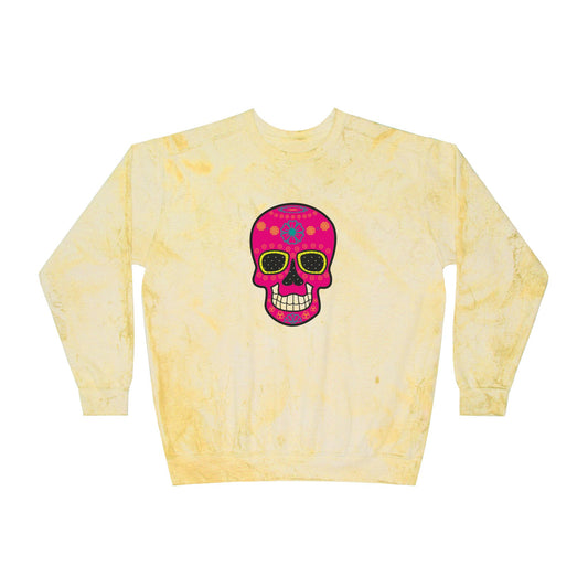Vibrant Sugar Skull Sweatshirt, Festival Attire, Día de los Muertos