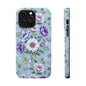 Floral Purple Peony Phone Case — Magnetic Impact‑Resistant Protective Cover