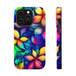 Floral Prism Magnetic Impact-Resistant Phone Case — Colorful Gradient Petal Design