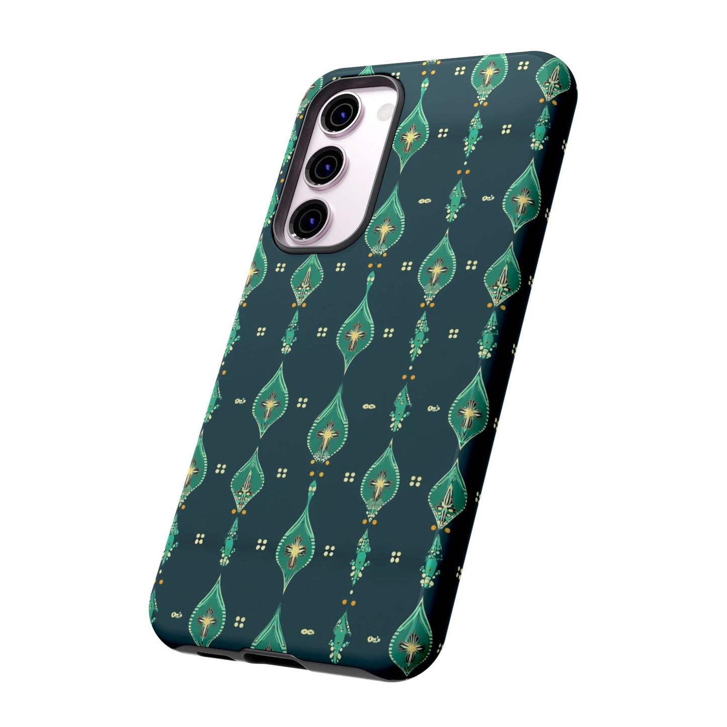 Emerald Boho Teardrop Phone Case