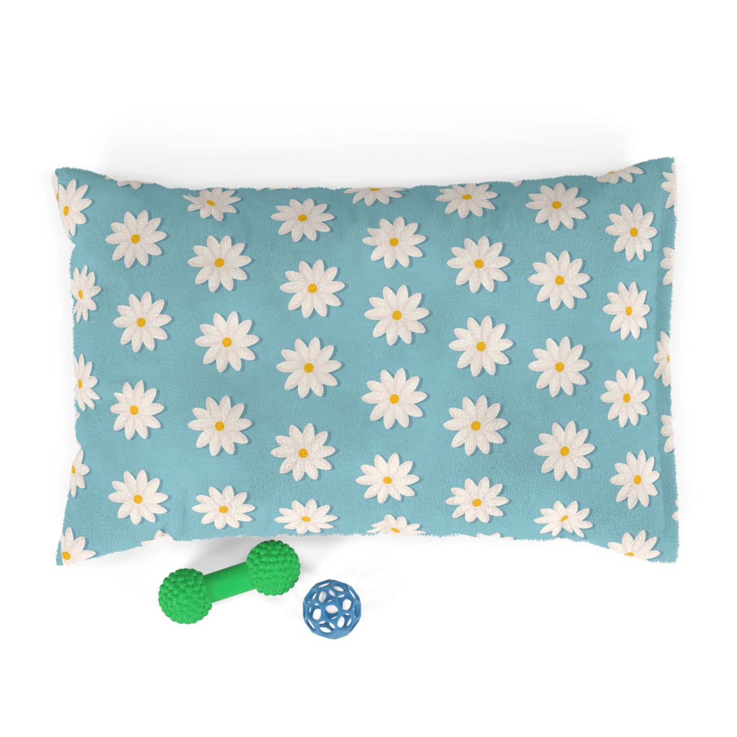 Daisy Floral Pet Bed for Cozy Comfort, Small Dog Bed, Cat Plush Pillow, Summer Pet Accessory, Dog Lover Gift