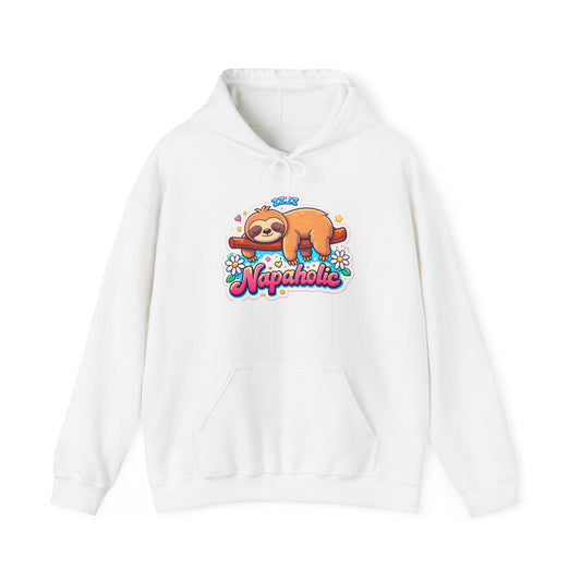 Napaholic Sloth Hoodie — Cute Sleepy Sloth Graphic Sweatshirt