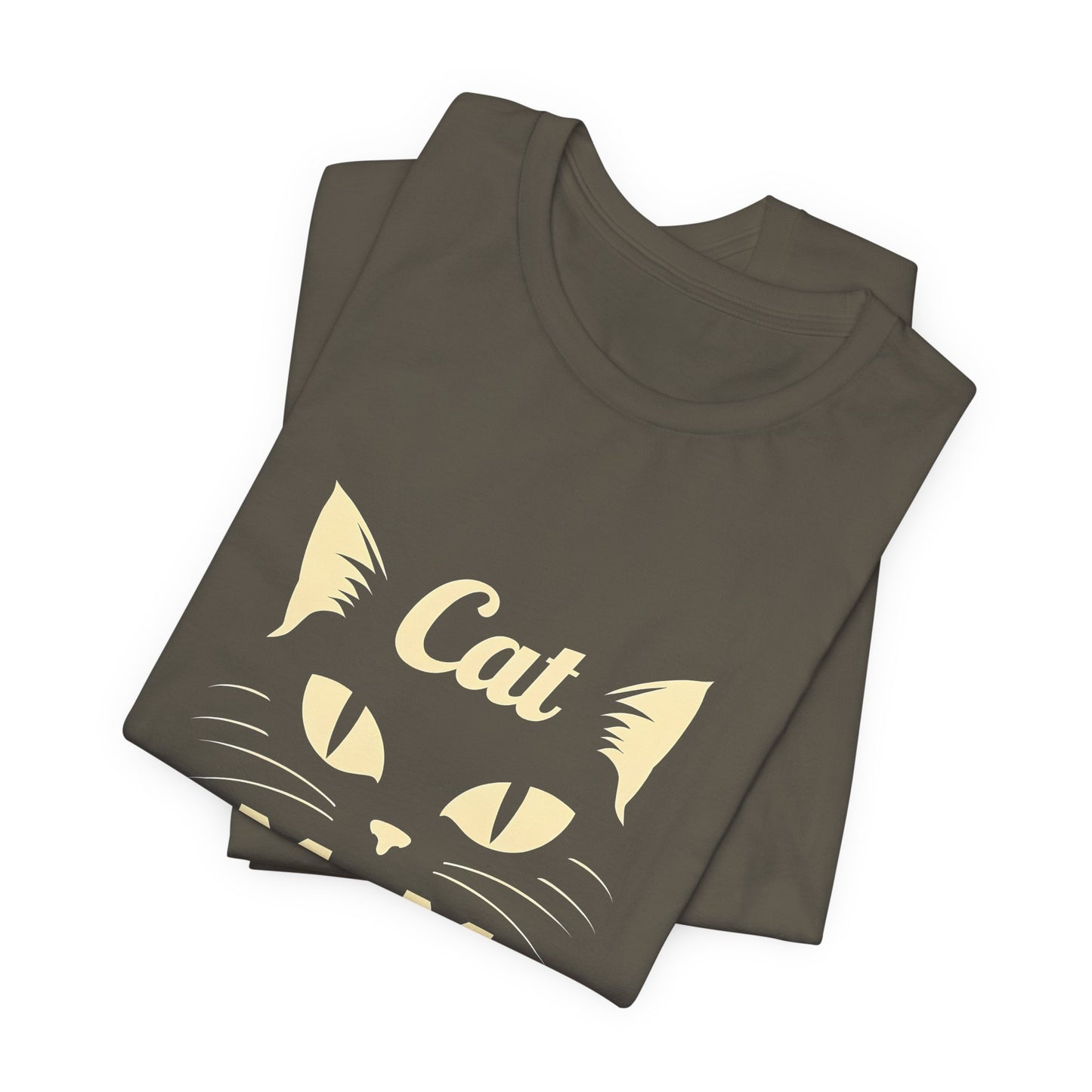 Cat Mom T-Shirt — Cute Cat Face Graphic Tee for Cat Lovers
