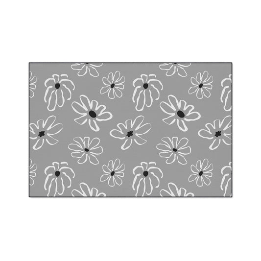 Daisy Pattern Heavy-Duty Floor Mat – Durable Non-Slip Entry & Kitchen Rug