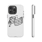 Musical Notes Phone Case — Black Treble Clef Music Staff Tough Case