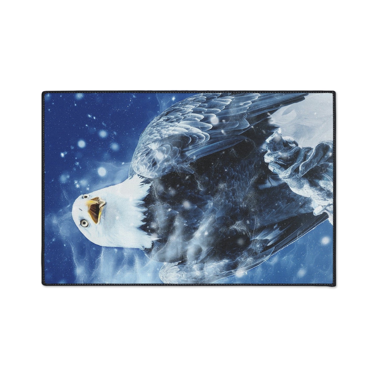 Eagle in Snow Heavy Duty Floor Mat – Durable Outdoor/Entryway Welcome Rug