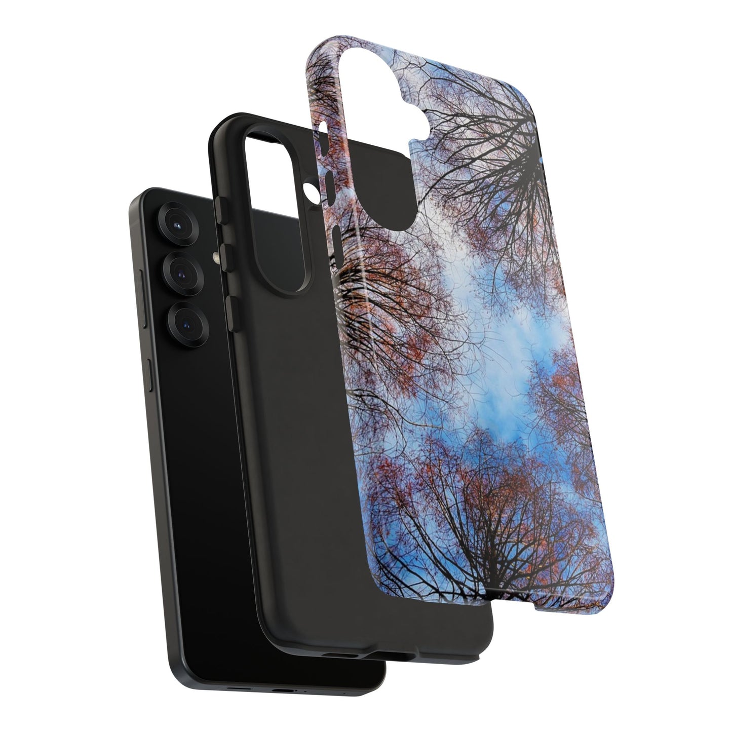 Skyward Trees Phone Case — Nature Forest Canopy Protective Tough Case