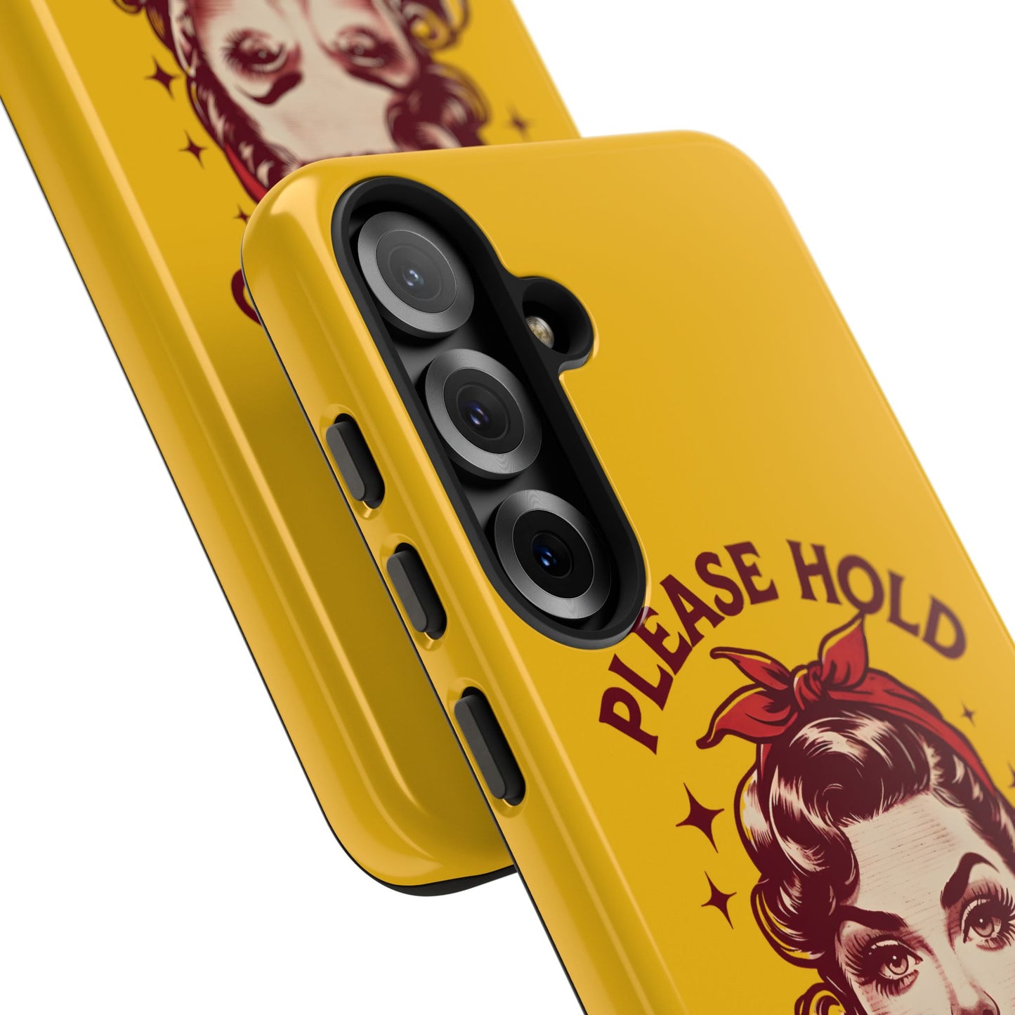 Phone Case - "Please Hold, Sarcasm Loading" Retro Pin-Up Tough Case