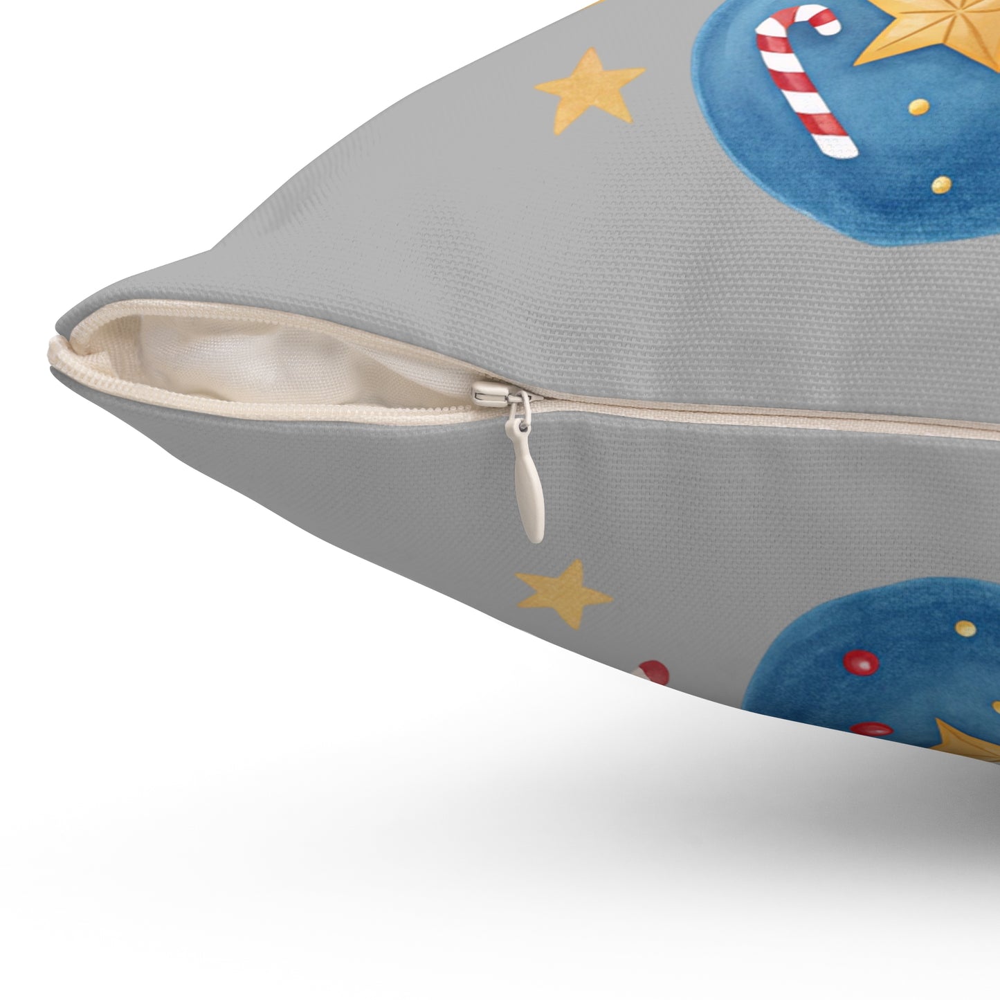 Holiday Ornament Pillow, Decorative Throw Cushion, Festive Home Decor, Christmas Gift, Winter Blanket Accessory, Cozy Seasonal Accent