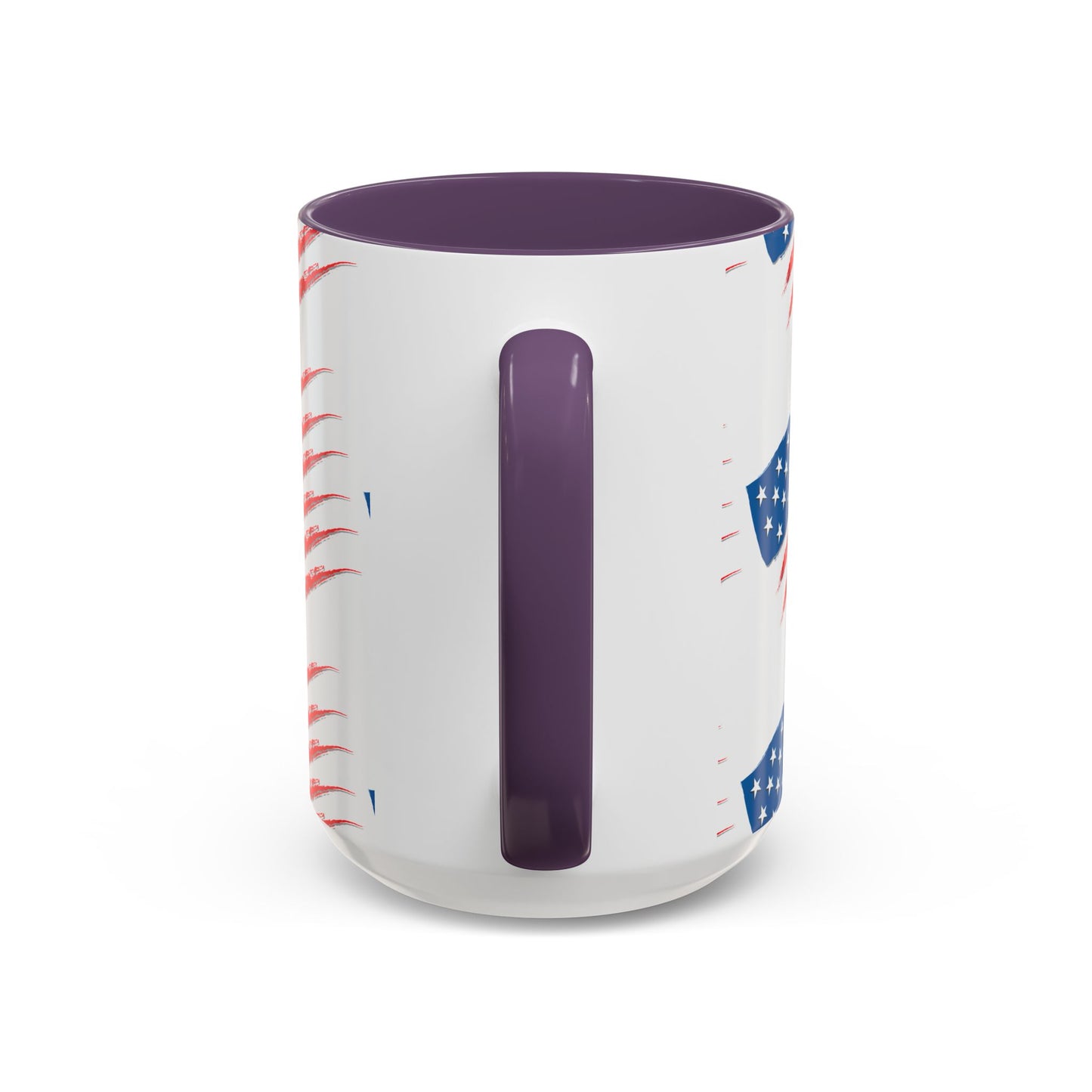 Patriotic Accent Coffee Mug | USA Flag Design