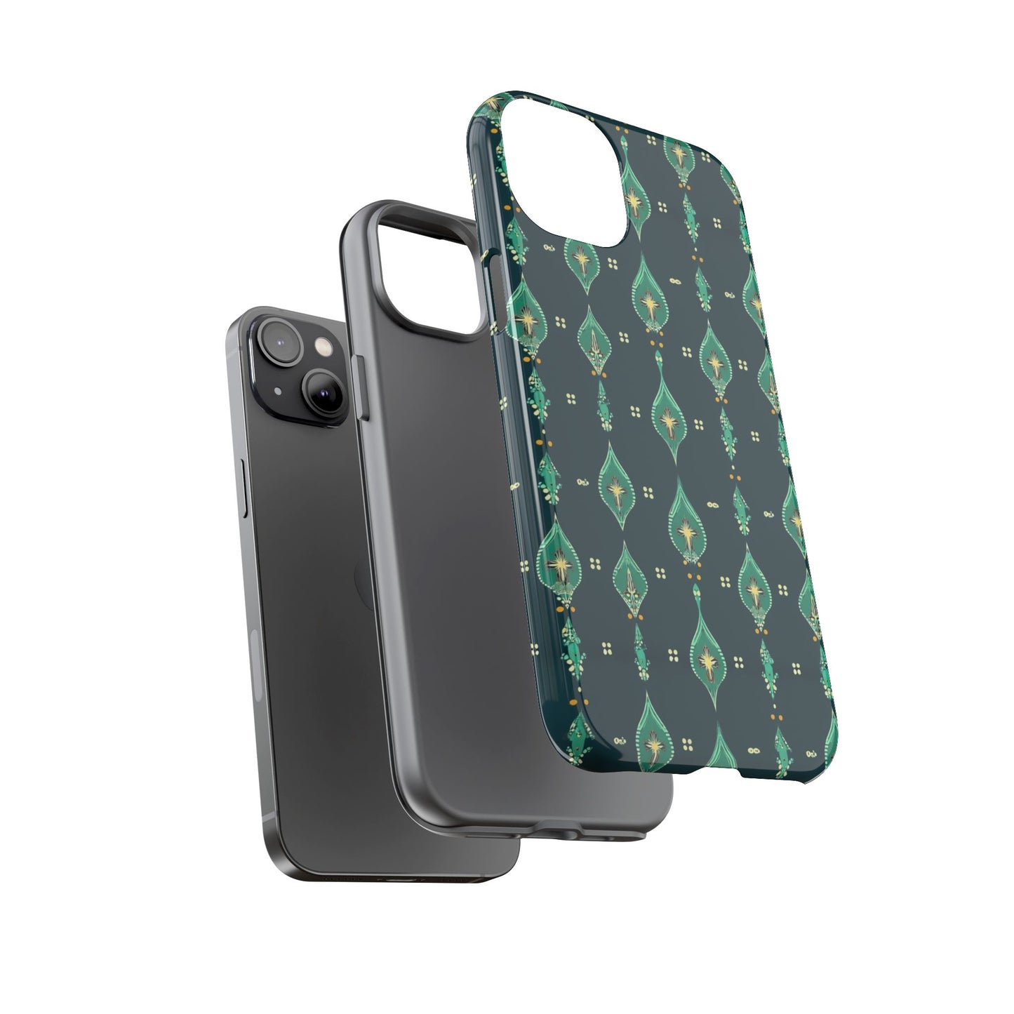 Emerald Boho Teardrop Phone Case