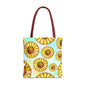 Sunny Floral Tote Bag, Eco-Friendly Shopping Bag, Beach Bag Summer Accessory
