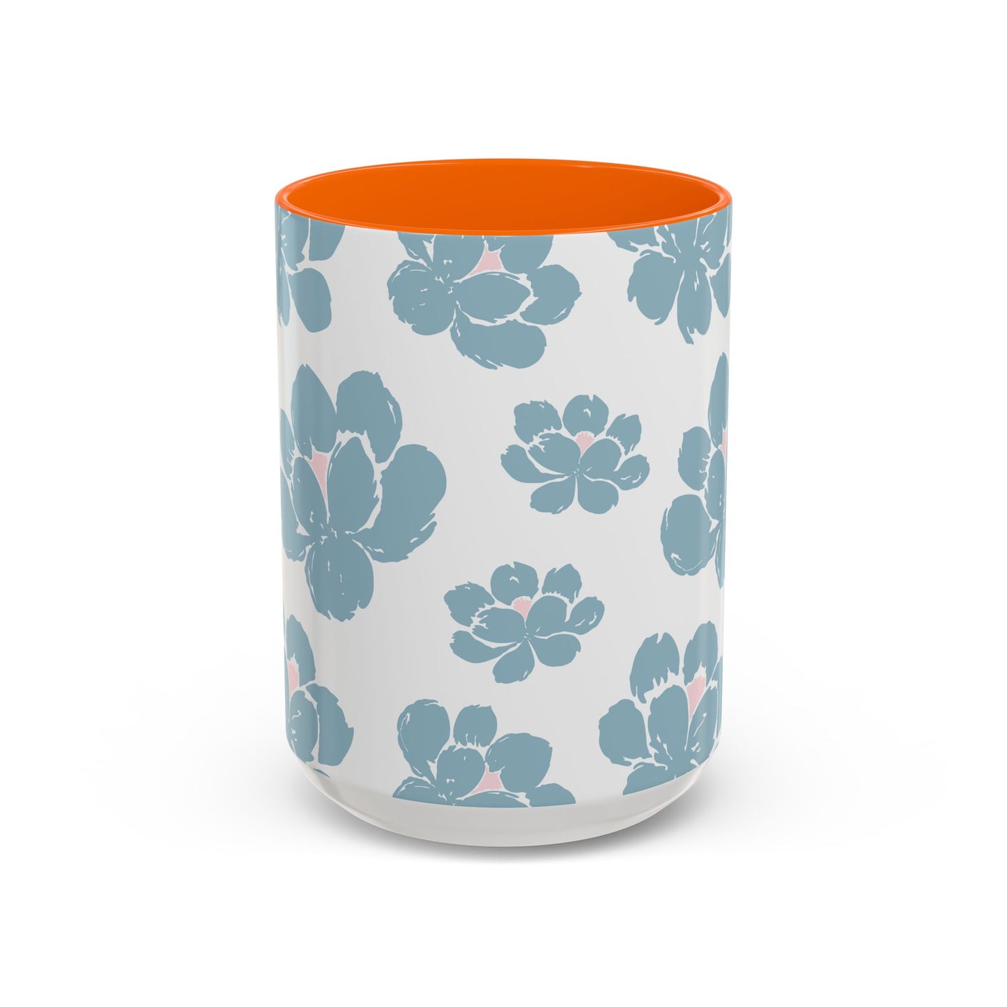 Floral Accent Coffee Mug - Elegant Drinkware, Perfect Gift for Her, Home Decor, Mother's Day, Birthday, Coffee Lovers