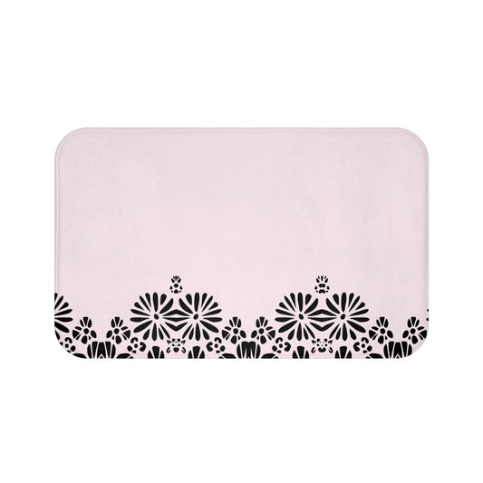 Floral Elegance Bath Mat - Chic Bathroom Decor, Home Spa Essentials, Gift for Her, Modern Design, Cozy Comfort
