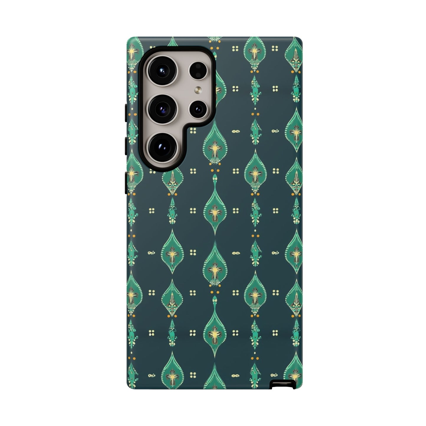 Emerald Boho Teardrop Phone Case