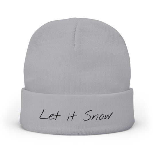 Knit Beanie Let it Snow