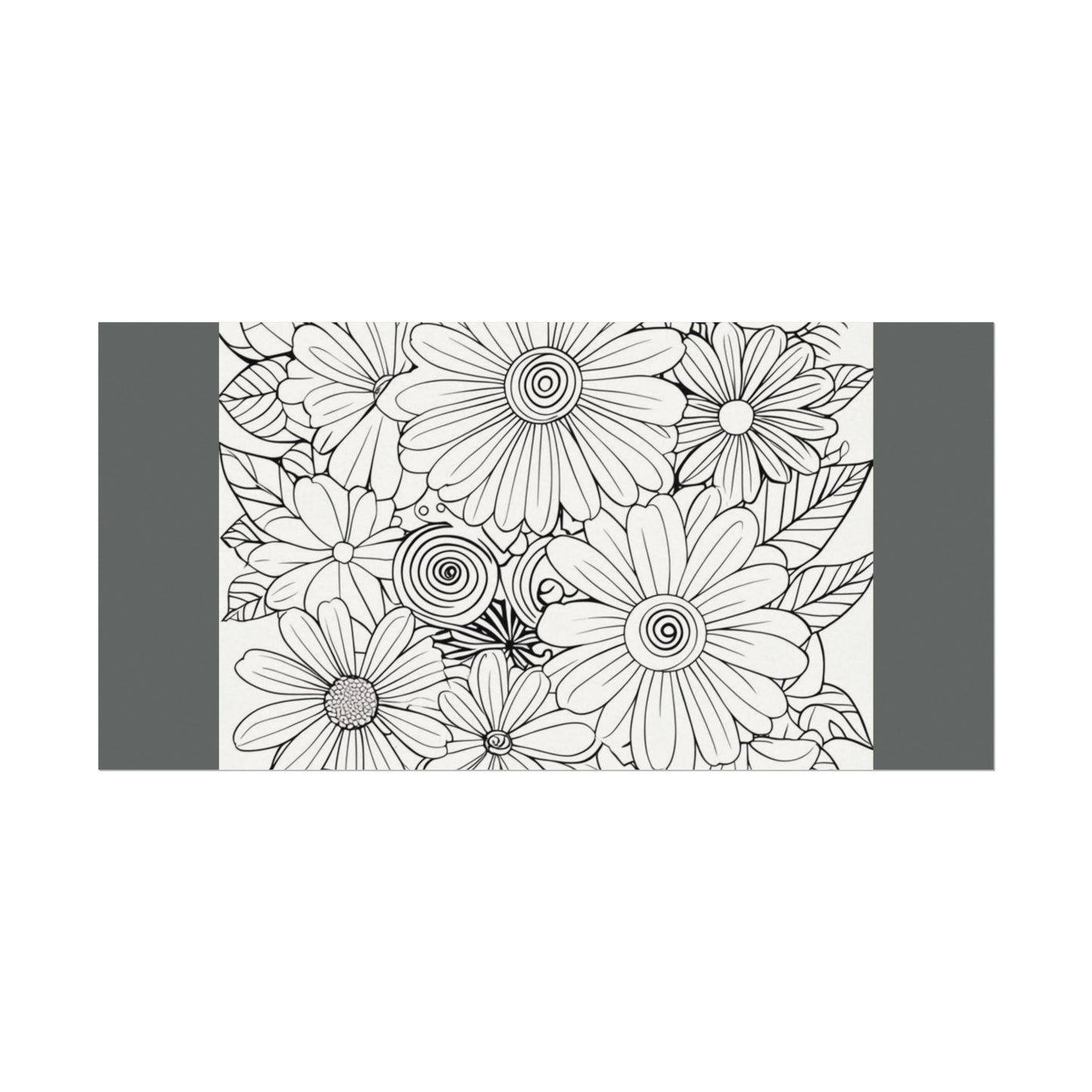 COLOR IT YOURSELF  Line Art Poster — Textured Matte Print