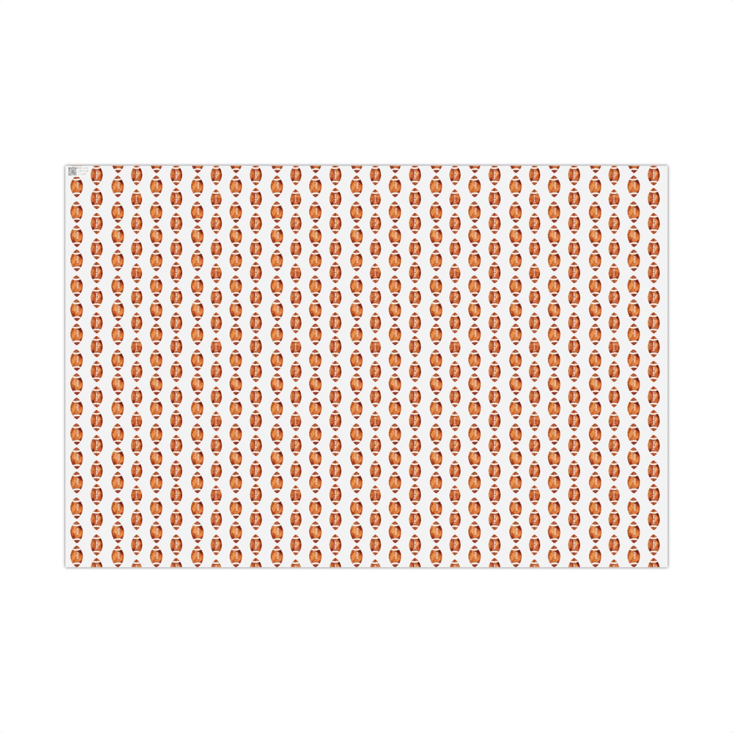 Football Pattern Gift Wrap Paper – Sports-Themed Wrapping for Game Day & Parties