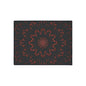 Floor Mat — Red Floral Mandala Heavy-Duty Entrance Rug