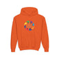 Colorful Music Treble Clef Youth Hoodie | Rainbow Note Circle