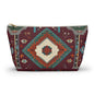 Bohemian Accessory Pouch, Vibrant Tribal Design