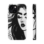 Artistic Black & White Portrait Phone Case — Magnetic Impact-Resistant