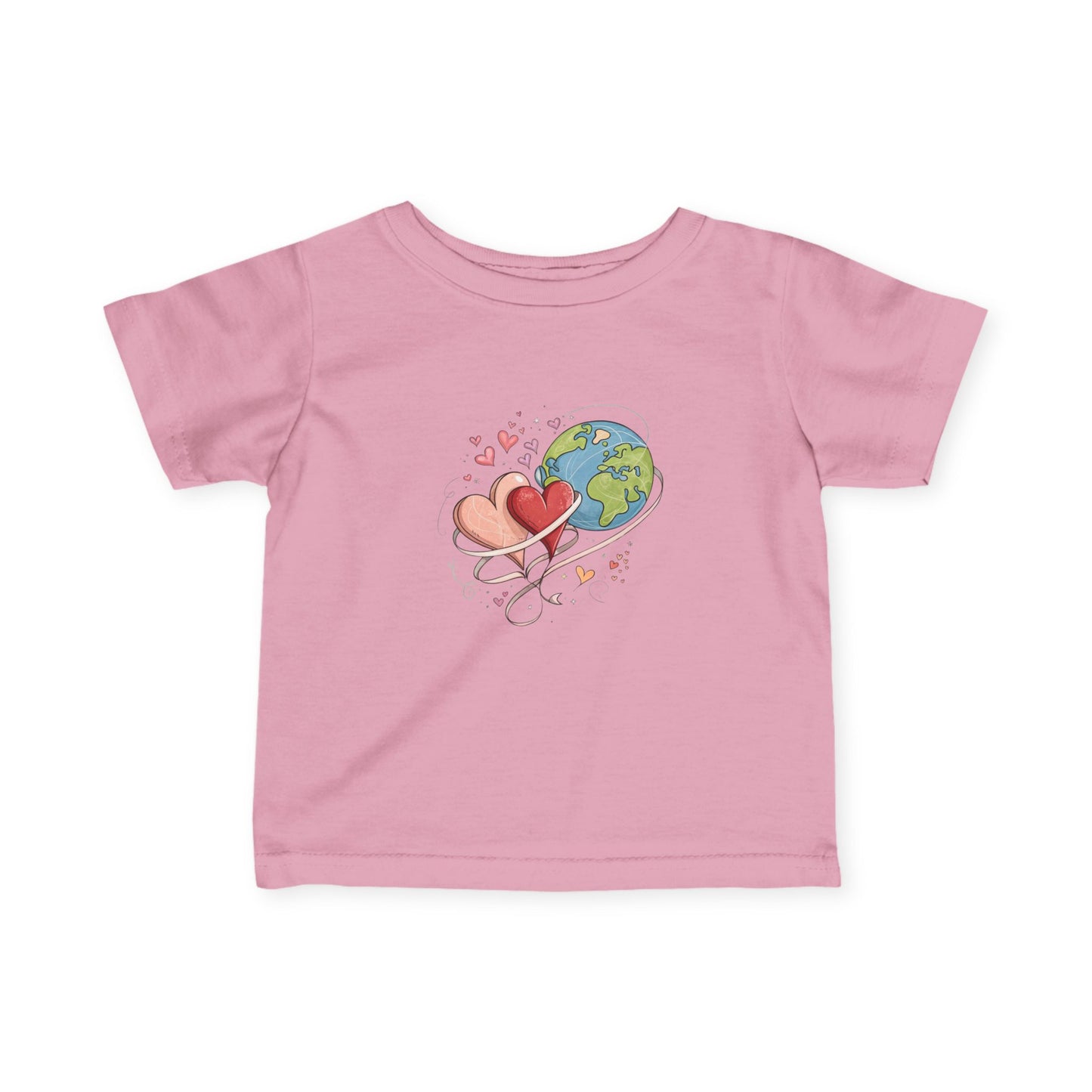 Infant Tee — "Love the Earth" Heart & Globe Baby Shirt