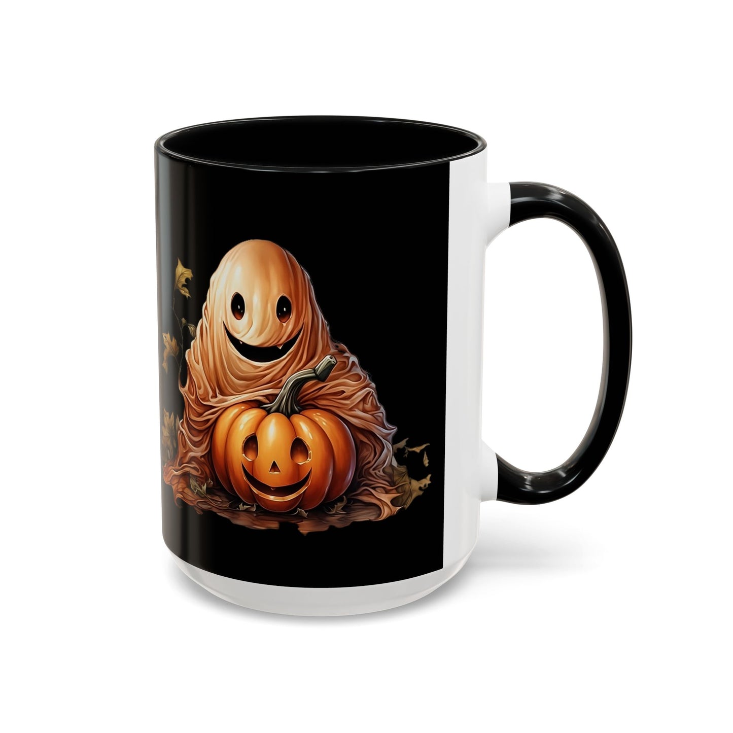 Halloween Ghost Pumpkin Coffee Mug, Spooky Drinkware, Fall Decor, Halloween Gift, Pumpkin Spice Lover's Mug