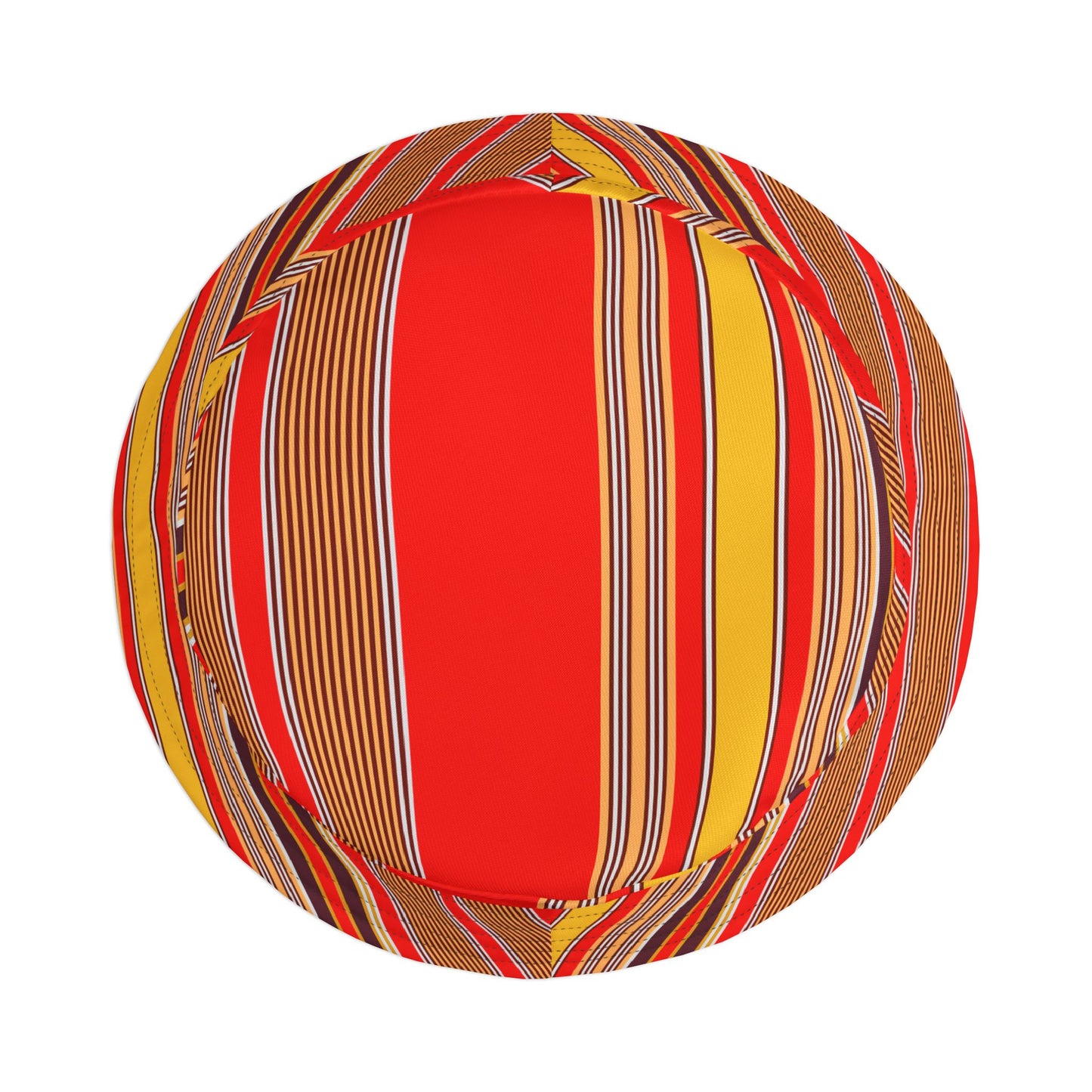 Red Stripe Pattern Bucket Hat — Vibrant Summer Sun Hat