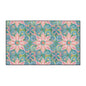 Floral Kaleidoscope Heavy-Duty Floor Mat — Pink Petal Outdoor/Entry Rug