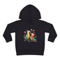 Toddler Hoodie — Cute Parrot Love Pullover (Heart Bird Kids Sweatshirt)