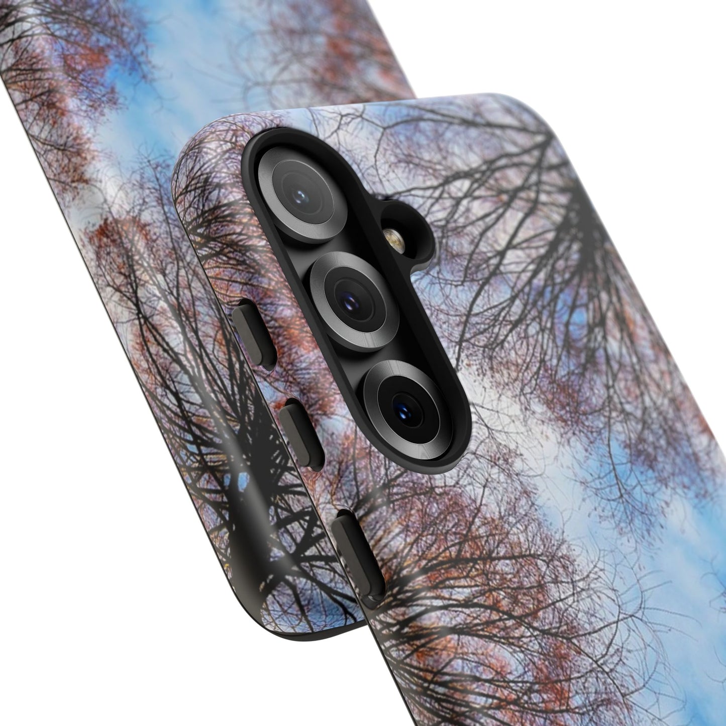 Skyward Trees Phone Case — Nature Forest Canopy Protective Tough Case