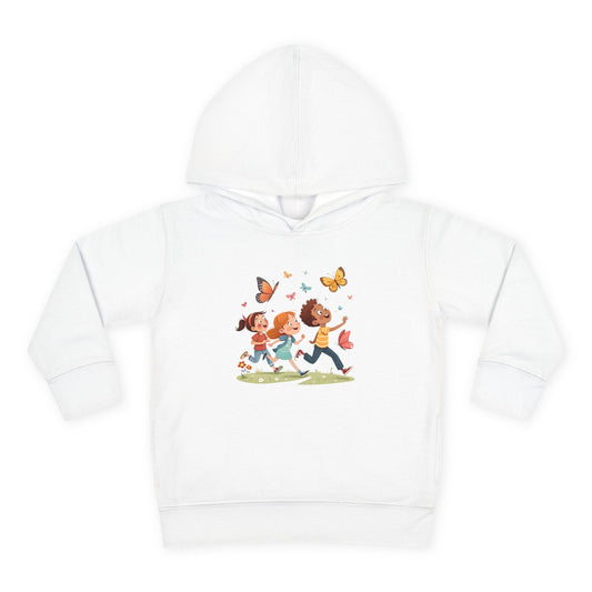 Butterfly Adventure Toddler Pullover Hoodie | Cute Kids Apparel, Fleece Hoodie, Toddler Gift, Outdoor Playwear, Spring Fashion