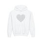 Youth Hoodie — Dotted Heart Graphic Pullover