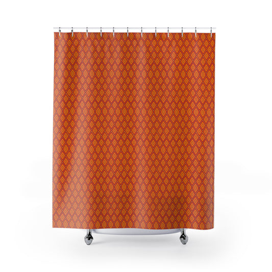 Vibrant Geometric Pattern Shower Curtain, Boho Bathroom Decor, Colorful Home Accent, Unique Gift Idea, Seasonal Bathroom Upgrade
