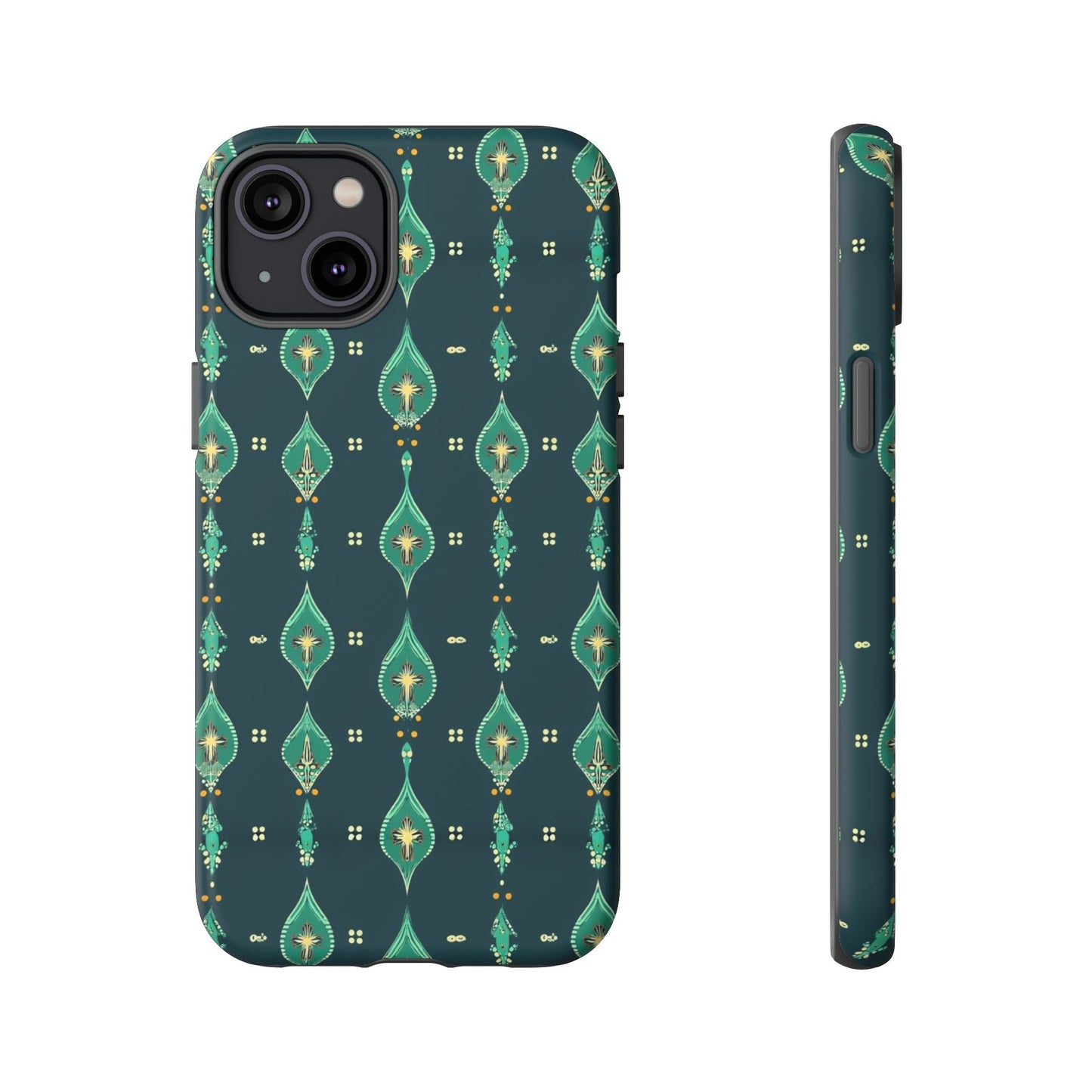 Emerald Boho Teardrop Phone Case