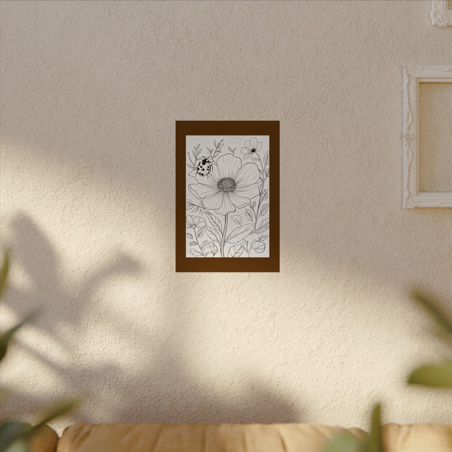 COLOR IT YOURSELF  Line Art Poster — Textured Matte Print