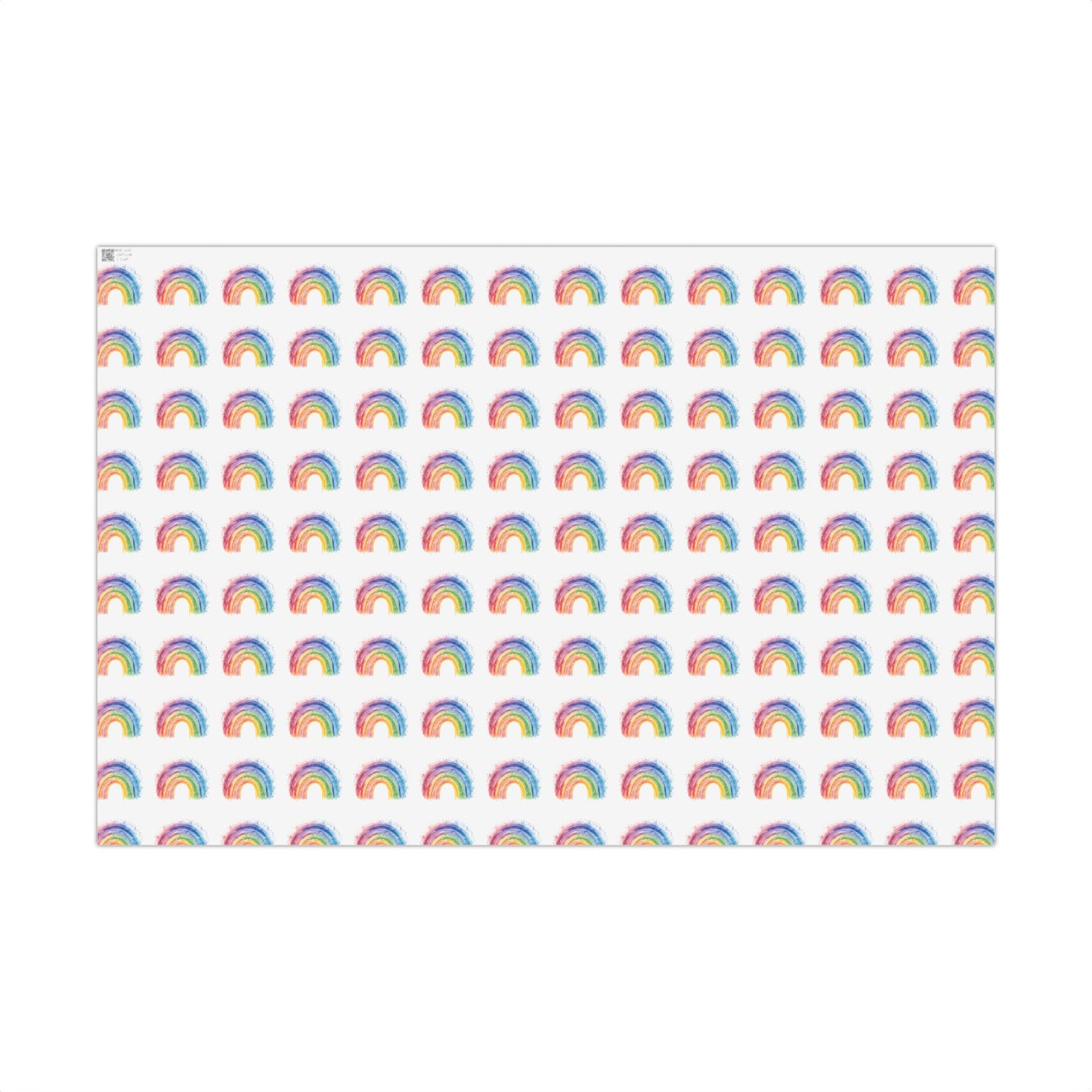 Rainbow Watercolor Gift Wrap Paper — Cheerful Rainbow Wrapping for Birthdays, Baby Showers & Pride