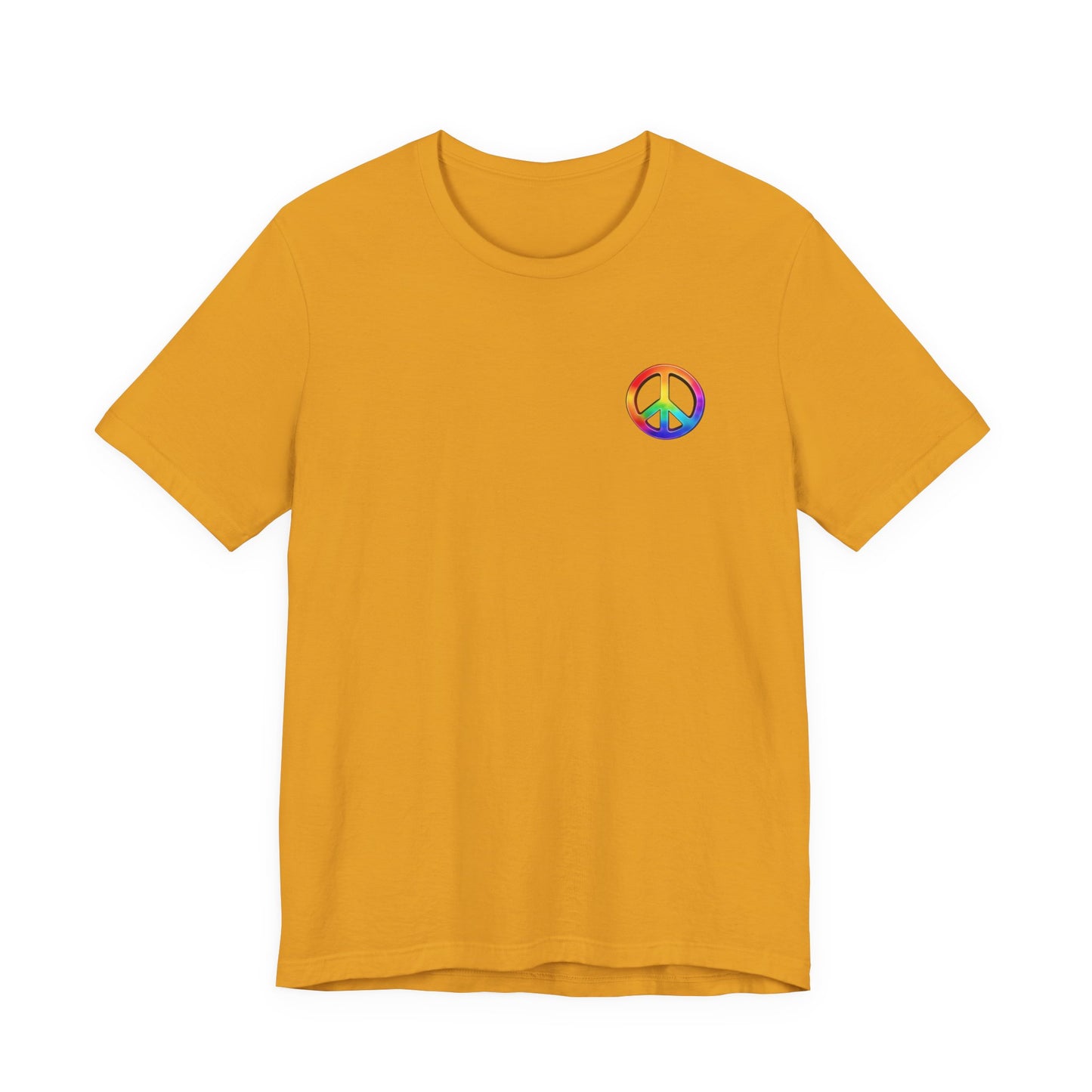Peace Sign Tie-Dye Tee — Rainbow Hippie Peace Symbol T-Shirt